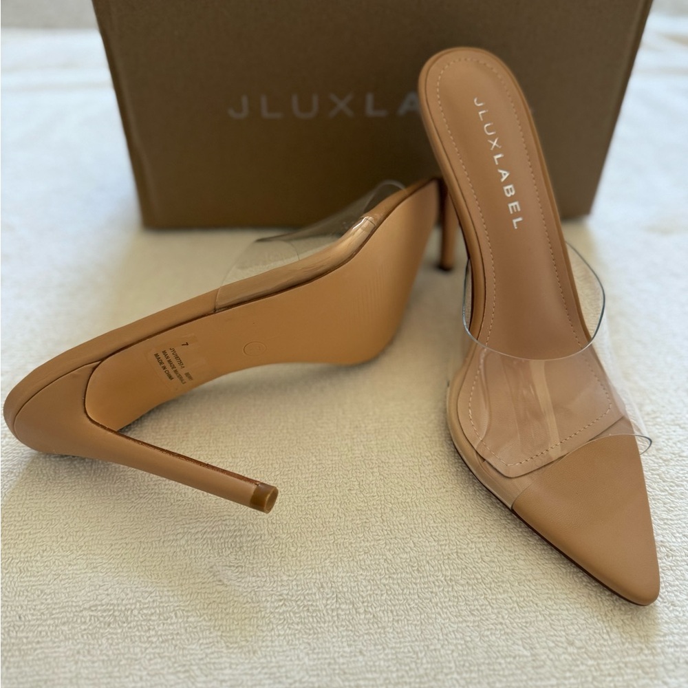 JLUXLABEL Cream Heels Elegant Design - Picture 6 of 6